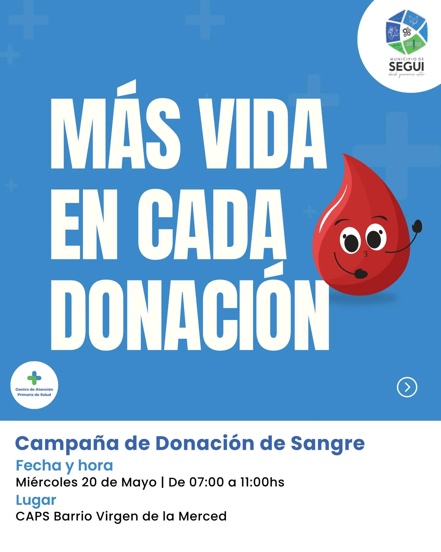 Seguí - Donar sangre es donar vida